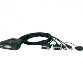 2 portos USB-s KVM switch, (billentyűzet, video, egér) elosztó, DVI kimenettel Aten CS22D