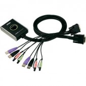 2 portos USB-s KVM switch, (billentyűzet, video, egér) elosztó, DVI kimenettel Aten CS682-AT