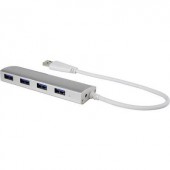 4 portos USB hub, alumínium, Renkforce 1234385