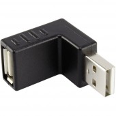 USB könyök adapter [dugó A - USB 2.0 aljzat A] 90°-ban felfelé hajlított Renkforce 29212C30