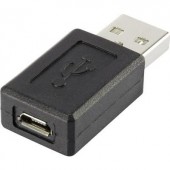 USB 2.0 átalakító, A dugóról mikro B aljra, renkforce