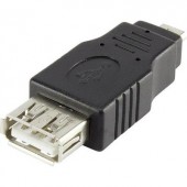 USB 2.0 átalakító, mikro B dugóról A aljra, Renkforce