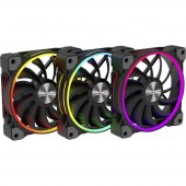 Alpenföhn 3x Wing Boost 3 ARGB Számítógépház ventilátor Fekete, RGB (Sz x Ma x Mé) 120 x 120 x 25 mm