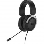 Asus TUF H3 Headset játékhoz 3,5 mm-es jack Vezetékes Over Ear Fekete, Ezüst