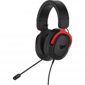Asus TUF H3 Headset játékhoz 3,5 mm-es jack Vezetékes Over Ear Fekete, Piros
