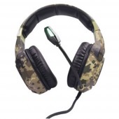 Berserker Gaming ARMY THOR Headset játékhoz 3,5 mm-es jack, USB Vezetékes Over Ear Fekete, Zöld Stereo