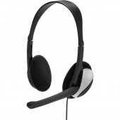 Hama HS-P100 Számítógépes headset 3,5 mm-es jack Vezetékes On Ear Fekete