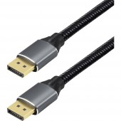 Maxtrack Kijelző csatlakozó Csatlakozókábel DisplayPort dugó 2 m Fekete C303-2L 16K UHD, Alumínium dugó, aranyozott érintkező DisplayPort kábel