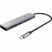 Trust USB-C HUB & Chipkartenleser Chipkártya olvasó
