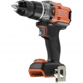 Black & Decker 2 sebességfokozat-Akkus ütvefúró-csavarozó kefe nélkül, akku nélkül, töltő nélkül, Tartozékokkal