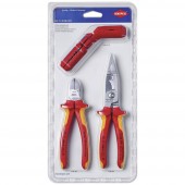 Szerszámkészlet, 3 részes, Knipex 00 31 30 BK V01