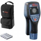 Bosch Professional D-tect 120 Helymeghatározó 0601081303 Keresési mélység (max.) 120 m Alkalmas Vastartalmú fém, Nem vastartalmú fém, Feszültségvezető vezeték,