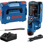 Bosch Professional Helymeghatározó D-Tect 200 C 0601081601 Keresési mélység (max.) 200 mm Alkalmas Vastartalmú fém, Fa, Műanyag, Nem vastartalmú fém,