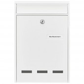 Burg Wächter 61010 POCKET 5871 W Postaláda Acél Fehér Kulcsos zár