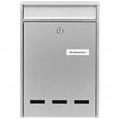 Burg Wächter 61020 POCKET 5871 SI Postaláda Acél Ezüst Kulcsos zár