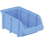 Üres tároló doboz, csavartartó doboz 165 mm x 100 mm x 75 mm kék színű Alutech