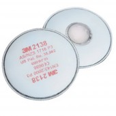 3M 2138 mit Aktivkohle, P3 Szemcseszűrő 20 db EN 143 DIN 143