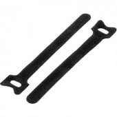 Tépőzár kábelkötegelő Kötegeléshez Bolyhos és horgos fél (H x Sz) 150 mm x 12 mm Fekete TRU COMPONENTS TC-MGT-150BK203 1 db