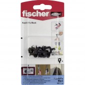 Fischer Fali Hook Fast &  Fix fekete K 8 db.