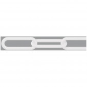 dörner + helmer 128961 Kordon lánc Fehér Műanyag 6 mm