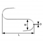 dörner + helmer Hús horog 100 mm 12 db