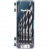 Makita D-72861 Fa spirál fúró készlet 4 mm, 5 mm, 6 mm, 8 mm, 10 mm 1 db