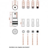 Befogópatronos fúrófej készlet, fúró, maró, csiszoló kisgépekhez Donau Elektronik 1504