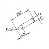 Ersa 102 pákahegy, forrasztóhegy 102 PD LF ceruza formájú hegy 1.0 mm