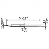 Ersa 212 pákahegy, forrasztóhegy 212 CD LF véső forma 1.0 mm