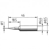 Ersa 832 pákahegy, forrasztóhegy 832 BD LF ceruza formájú hegy 1.0 mm