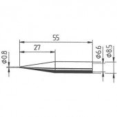 Ersa 842 pákahegy, forrasztóhegy 842 SD LF ceruza formájú hegy 0.8 mm