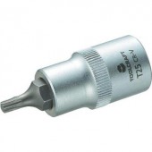 Dugókulcs betét 12,5 mm (1/2), T-profillal T25, hossz: 55 mm, TOOLCRAFT