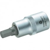 Dugókulcs betét 12,5 mm (1/2), hatlapú bittel 8mm, hossz: 55 mm, TOOLCRAFT
