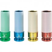 4 részes dugókulcs készlet 17/19/21/17.5 mm (11/16&quot ), hossz 85 mm, TOOLCRAFT 821580