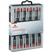 Elektronikai csavarhúzókészlet, PH kereszthornyú csillag és Torx csavarokhoz, 9 részes Toolcraft 821021