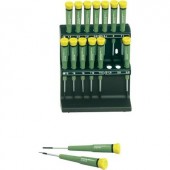 Elektronikai, finommechanikai és modellező csavarhúzó készlet, 15 részes egyenes, csillag és Torx Proxxon Micromot 28148