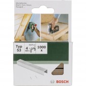 Kapocs 53-es típus 1000 db Bosch 2609255857 Kapocstípus 53 Méret (H x Sz) 4 mm x 11.4 mm