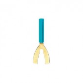 Villás kábelsaru adapter 4mm-es aljzattal 1000V-ig szigetelt piros színű MultiContact B4-I/K RT