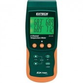 2/4 csatornás hőmérséklet mérő és SD kártyás adatgyűjtő -199 től+1700 °C-ig K-tipusú érzékelővel Extech SDL200