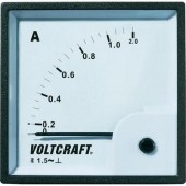 Analóg beépíthető lágyvasas táblaműszer, beépíthető árammérő műszer 1A Voltcraft AM 72x72