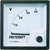 Analóg beépíthető táblaműszer, beépíthető voltmérő 40V Voltcraft AM 72x72
