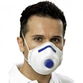 Légzésvédő maszk, kilégző szeleppel ellátott porvédő maszk, 12db-os készlet EKASTU Sekur Mandil 411 281