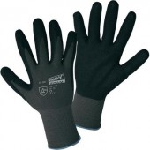 Kötött védőkesztyű, 100% nylon nitrilkaucsuk bevonattal, méret: 7 Worky 1160
