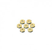 Toolcraft hatlapfejű anya, sárgaréz, M2,5, DIN 934, 100 db