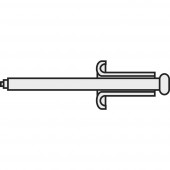 Popszegecs, DIN 7337, 3 X 10 mm, 10 részes