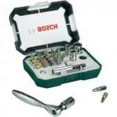 Bosch 2607017322 Bit készlet 26 részes racsnival